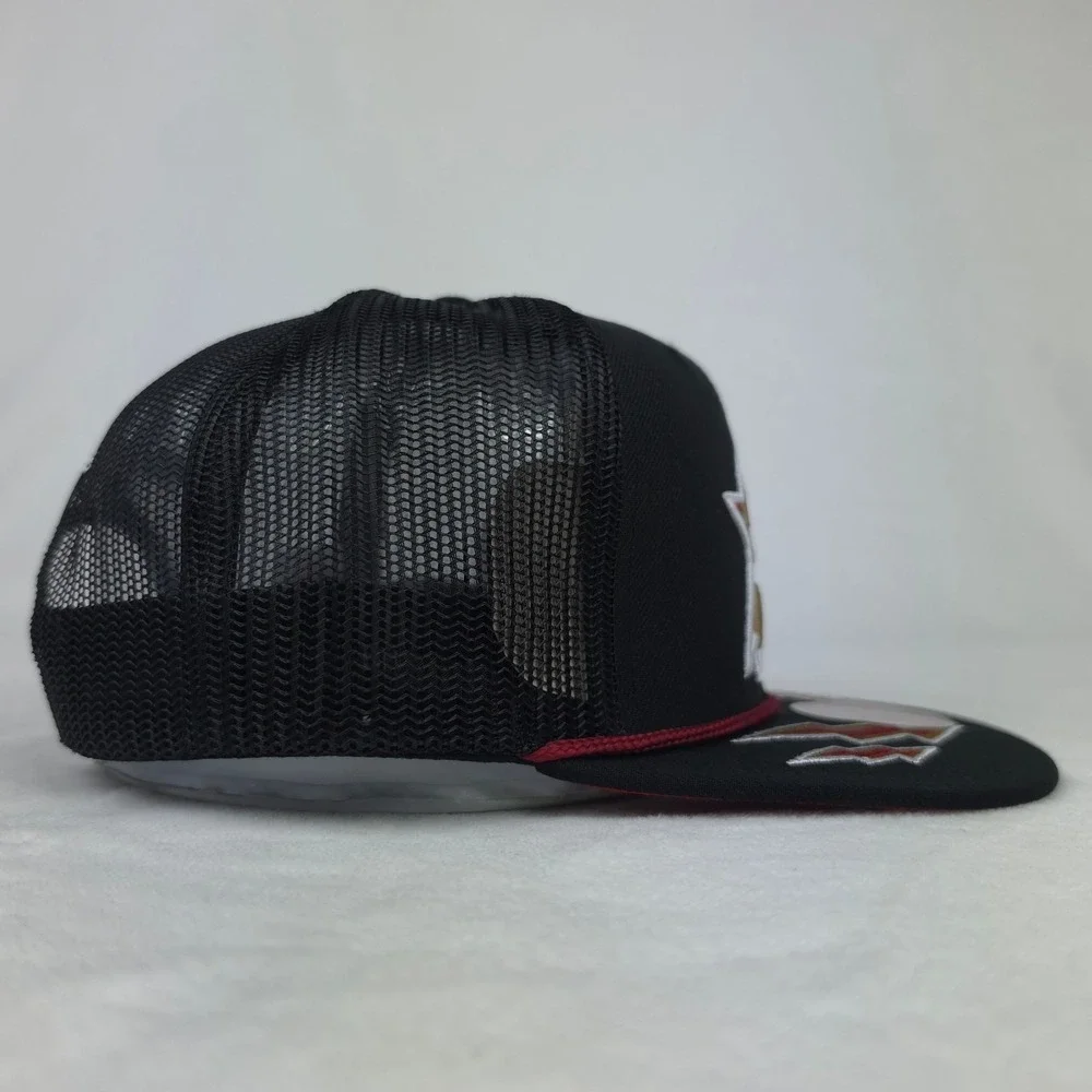 Phila 76ers Mitchell & Ness NBA Trucker Hat Cap 3D Logo Lightning Bill Roped NWT